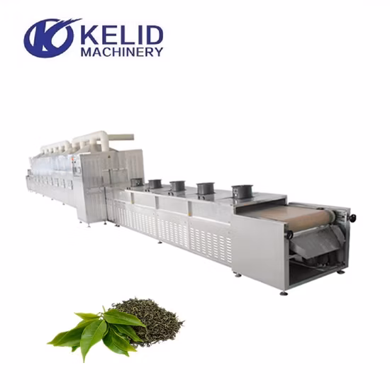 Máquina de esterilização em pó para chá de micro-ondas, moringa esmagada, folhas, especiarias, pimenta, cúrcuma